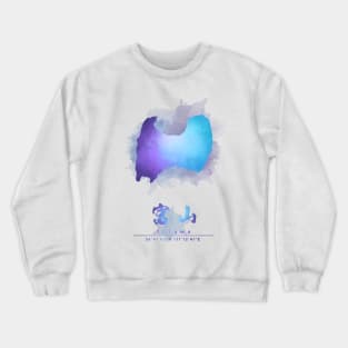 Toyama, Japan Watercolor Map Art Crewneck Sweatshirt